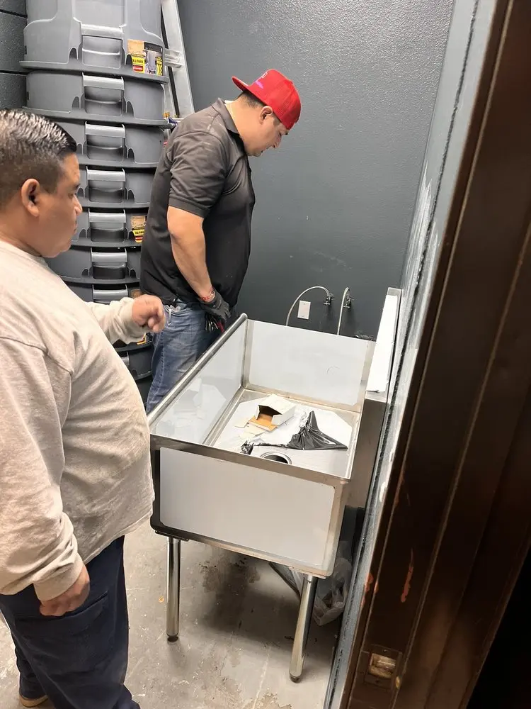 Commercial plumbing and sink installation in Harahan